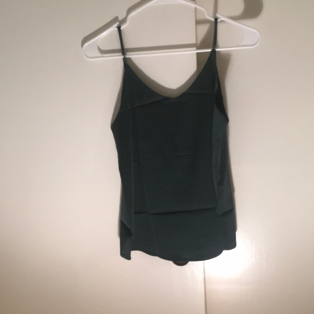 Dark green Silk top